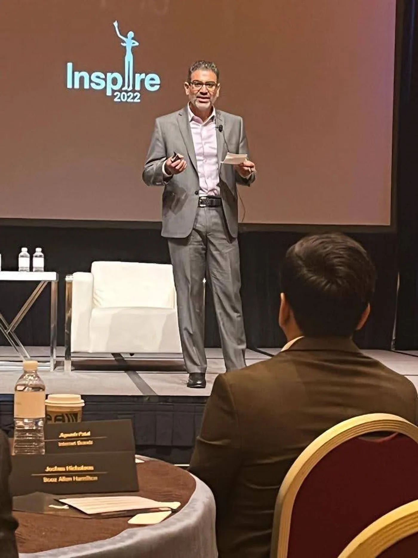 Portrait of Moudy Elbayadi at an event