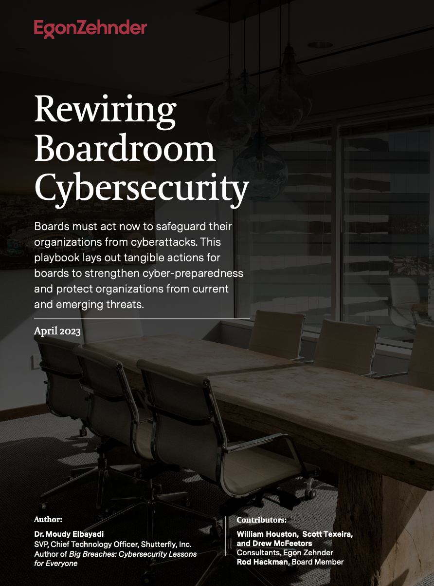 Cover art for Rewiring Boardroom Cybersecurity by Moudy Elbayadi